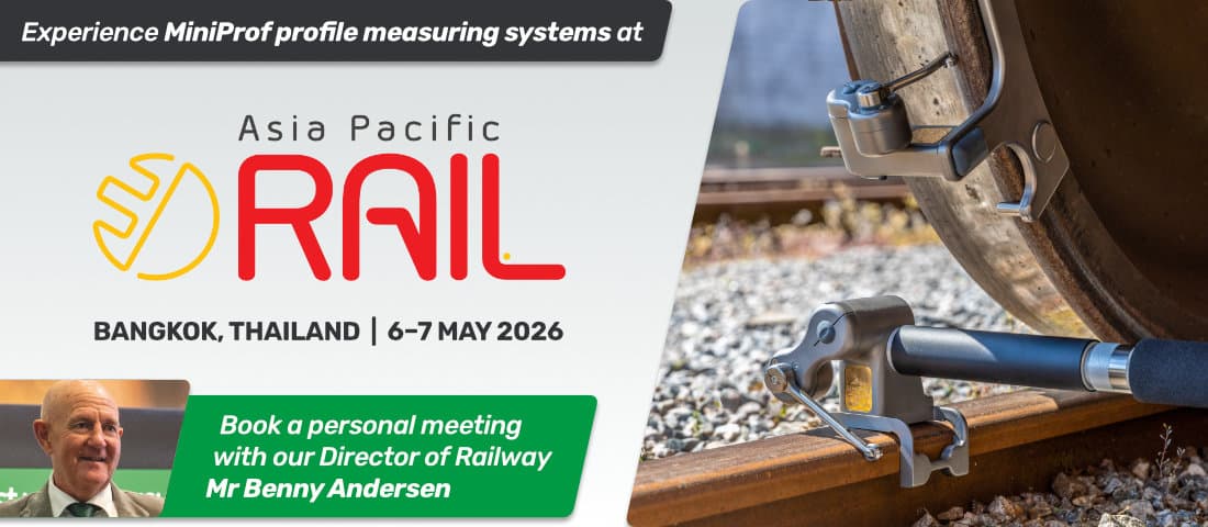 MiniProf at Asia Pacific Rail 2026 in Bangkok, Thailand